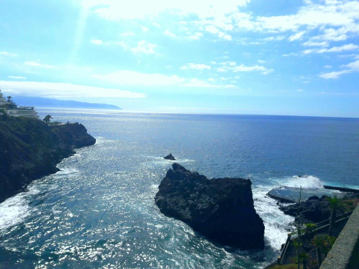 Large Terrace With Views On The Cliffs At Balcon De Los Gigantes Puerto de Santiago Kültér fotó